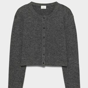 Aritzia Wilfred Sicily Cardigan Heather Charcoal